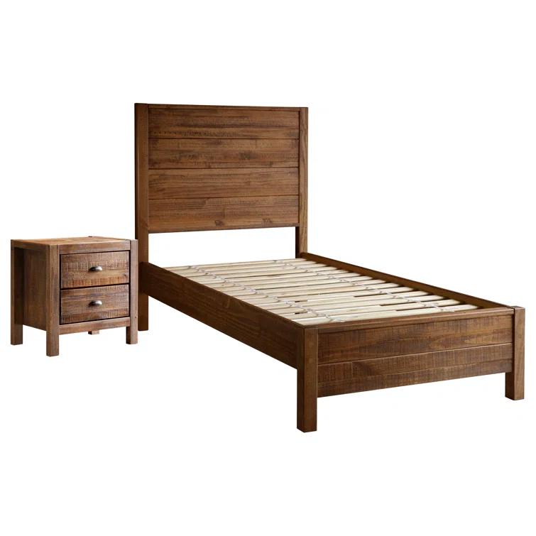 Montauk Solid Wood Panel Bed