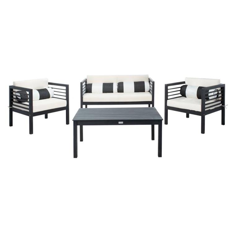 Wade Logan® Arlethe 5 Piece Rattan Sofa Seating Group with Cushions