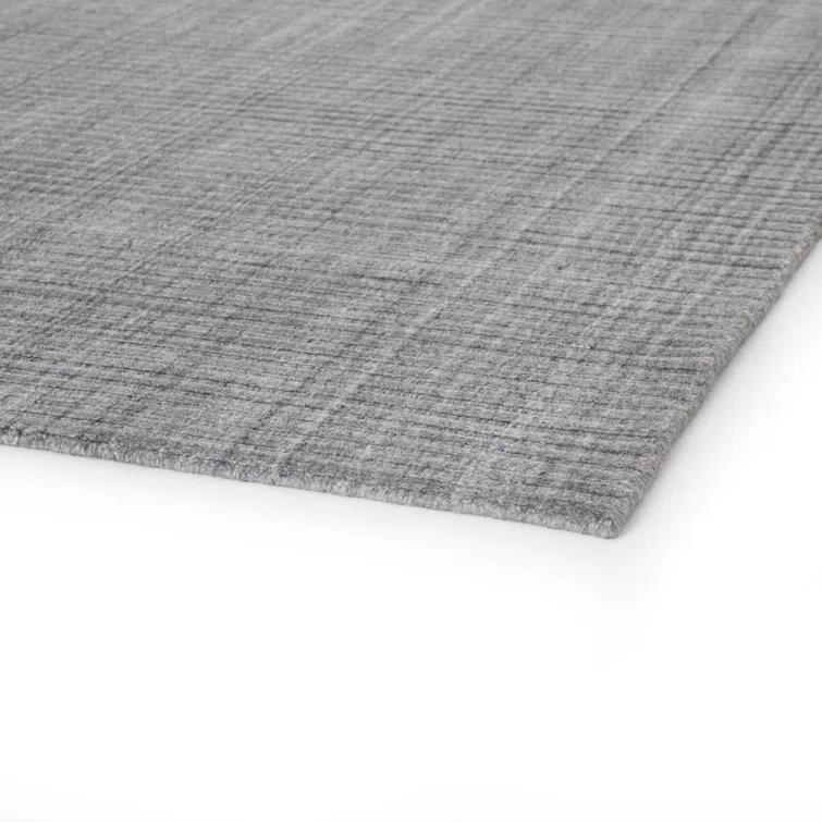 Handmade Contemporary Brown/Cream Wool-Viscose Large Area Rug 9' x 12'