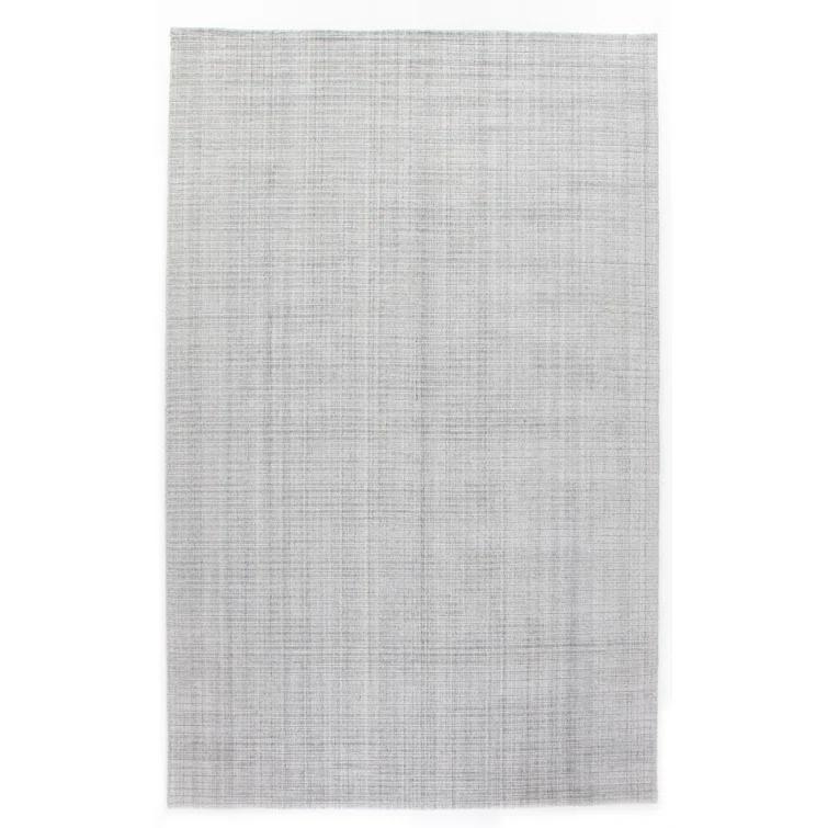 Handmade Contemporary Brown/Cream Wool-Viscose Large Area Rug 9' x 12'