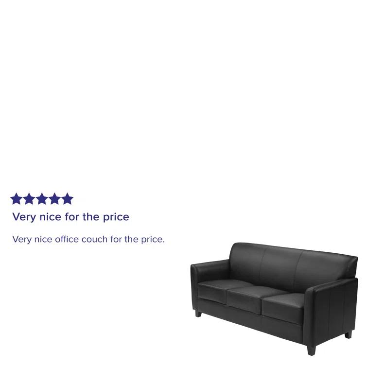 HERCULES Diplomat Series LeatherSoft Sofa with Clean Line Stitched Frame