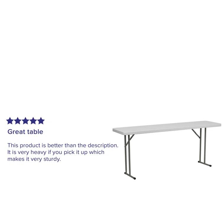 Flash Furniture Noah Rectangular Plastic Folding Training and Event Table
