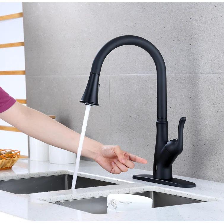 RunFine Group Brisbane Pull Down Touchless Kitchen Faucet