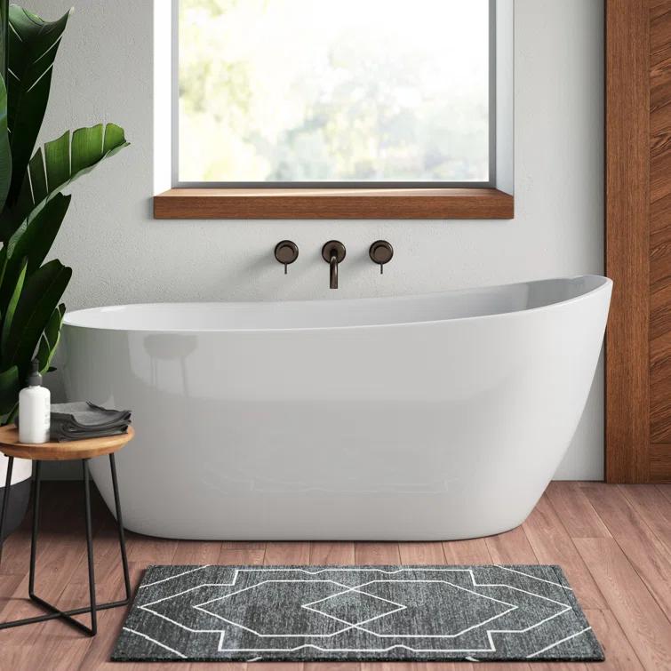 Amara Acrylic Freestanding Soaking Bathtub