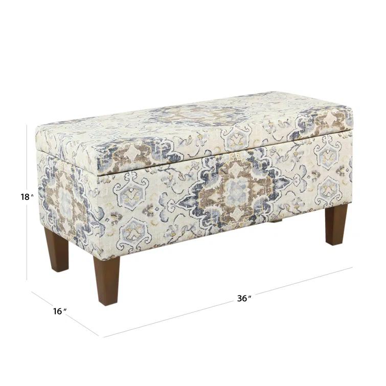 Chantrell 36" Wide Large Decorative Storage Bench