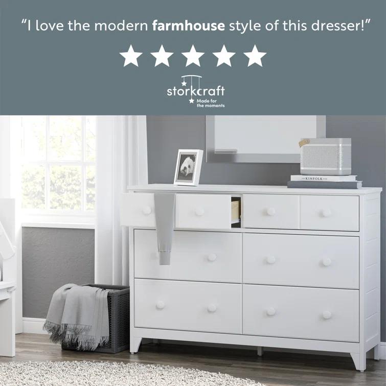 Moss 6 Drawer Double Dresser