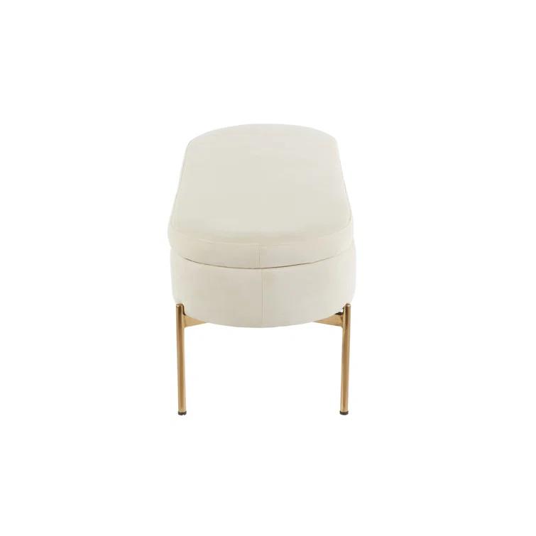 Averie Velvet Upholstered Storage Bench