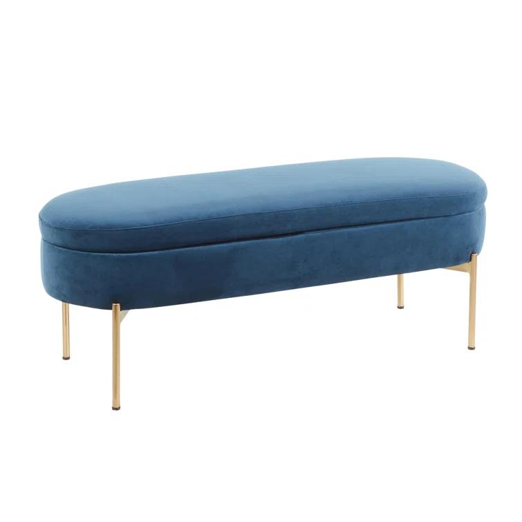Averie Velvet Upholstered Storage Bench