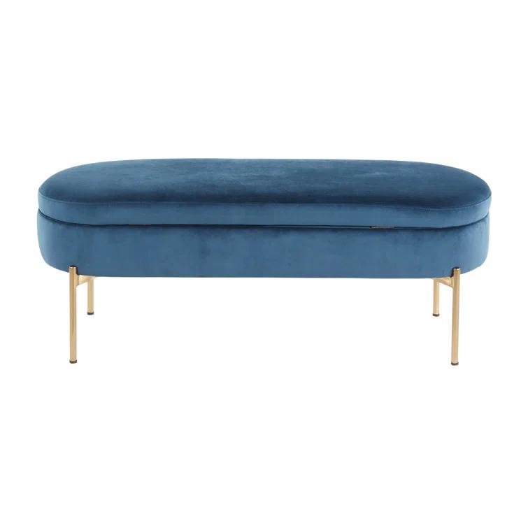 Averie Velvet Upholstered Storage Bench