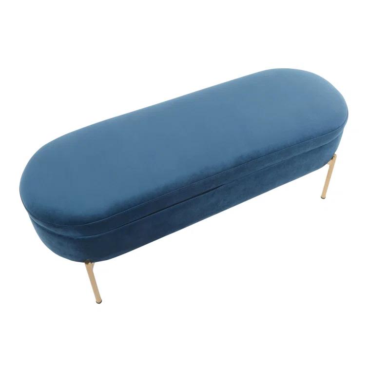 Averie Velvet Upholstered Storage Bench