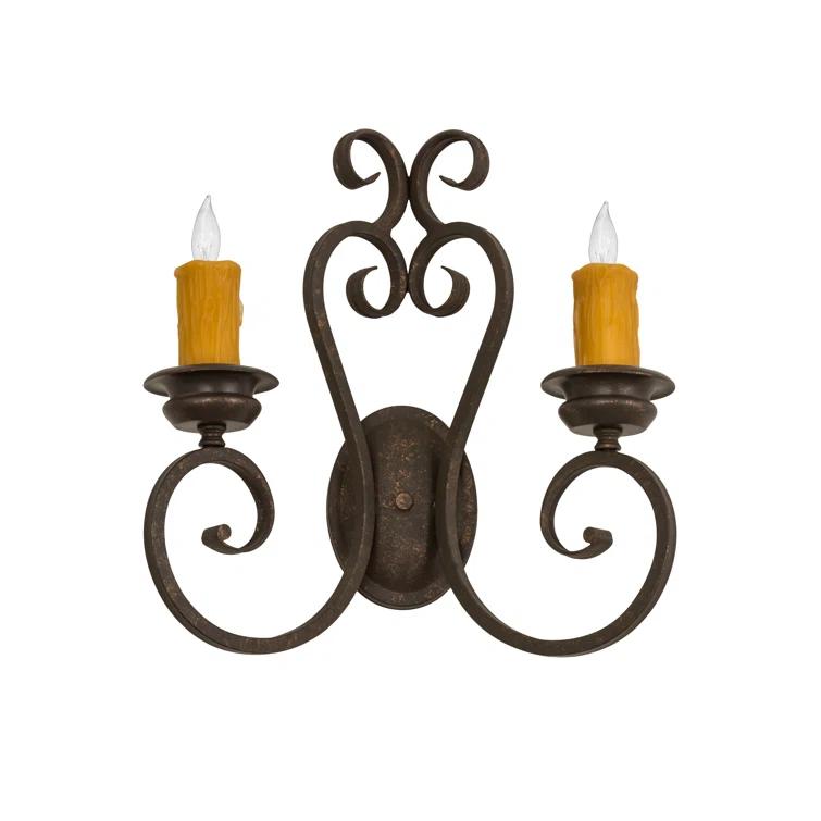 Meyda Lighting Fernando Iron Candle Wall Light