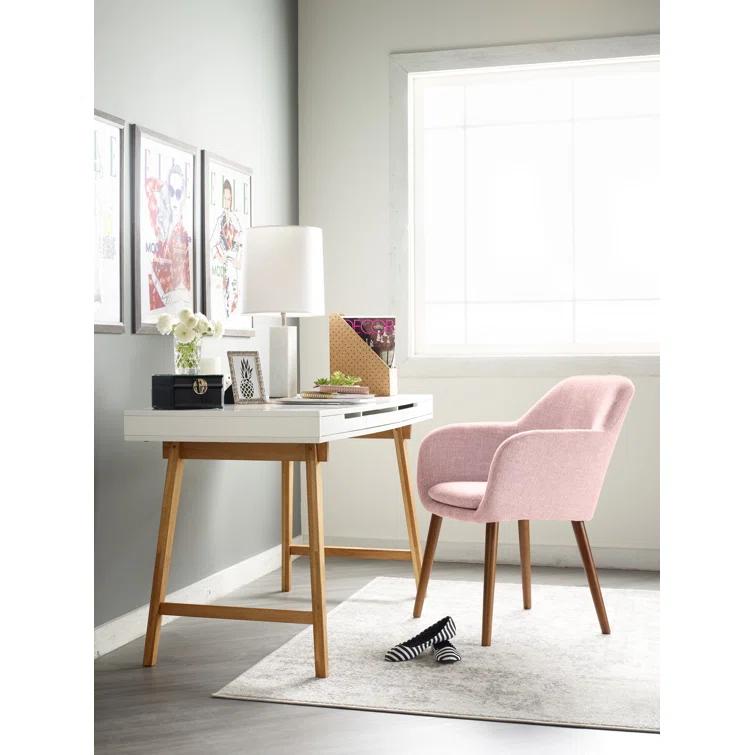Elle Decor Adore Decor Roux Mid-Century Accent Chair for Home Office or Living Room