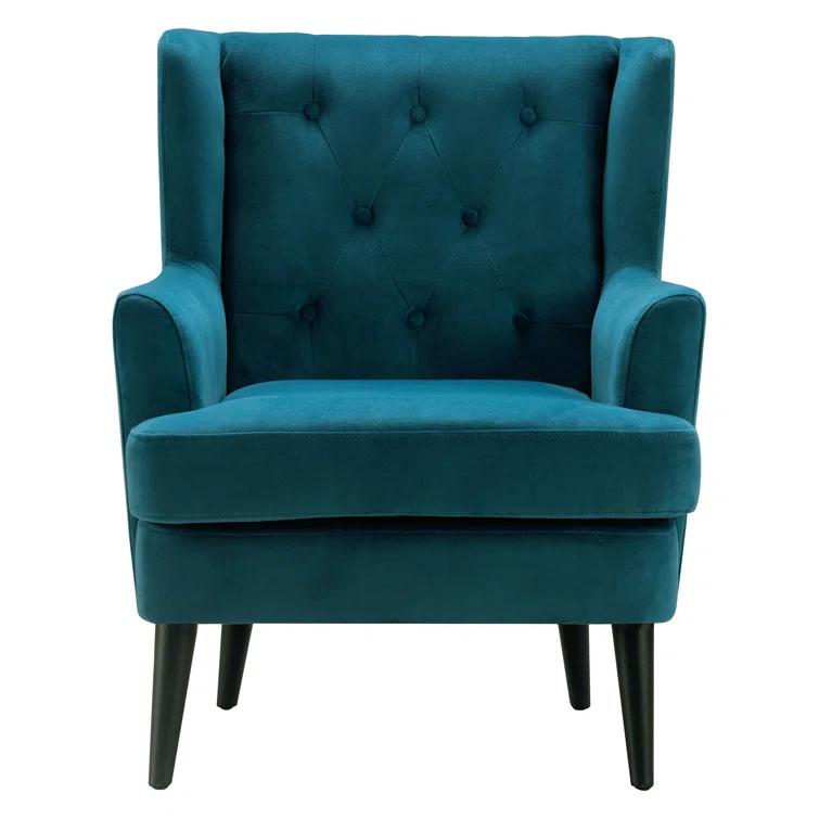 Elle Decor Celeste Tufted Velvet Accent Chair