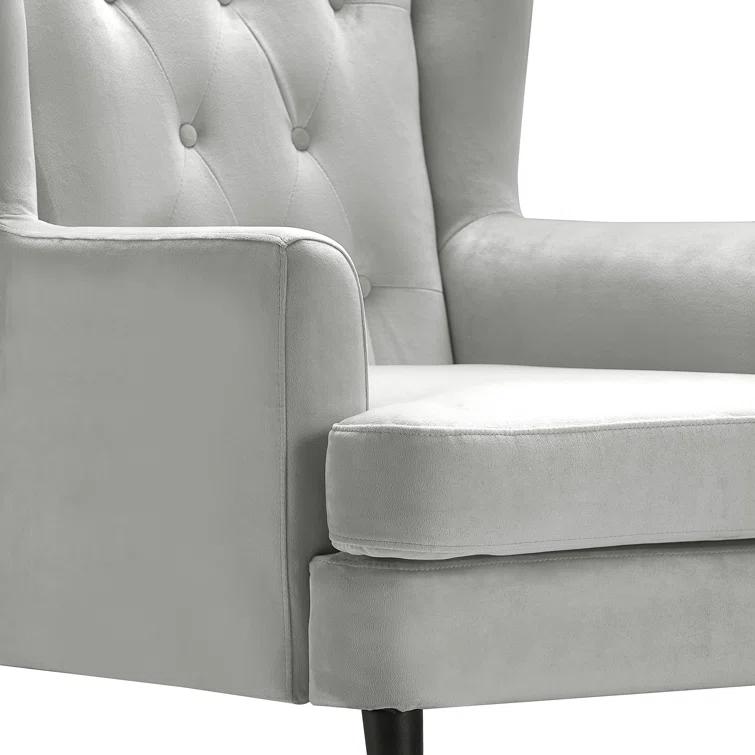 Elle Decor Celeste Tufted Velvet Accent Chair