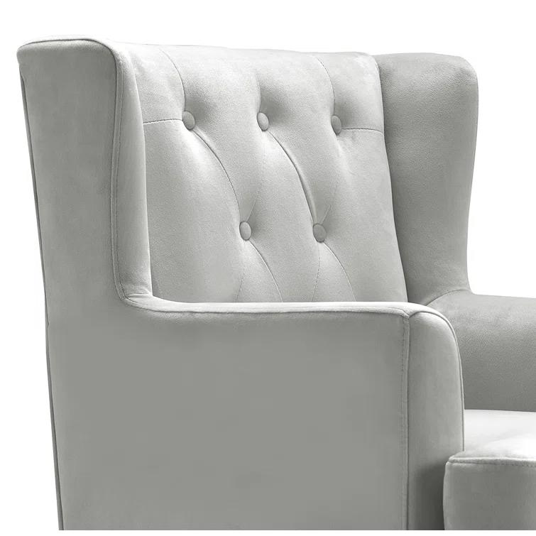 Elle Decor Celeste Tufted Velvet Accent Chair