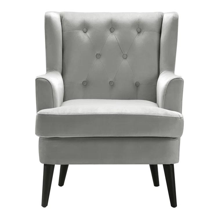 Elle Decor Celeste Tufted Velvet Accent Chair