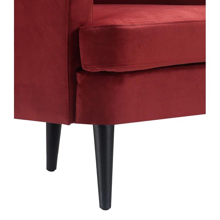Elle Decor Celeste Tufted Velvet Accent Chair