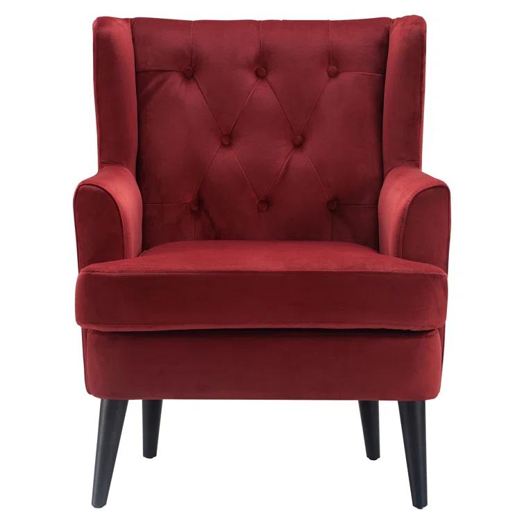 Elle Decor Celeste Tufted Velvet Accent Chair
