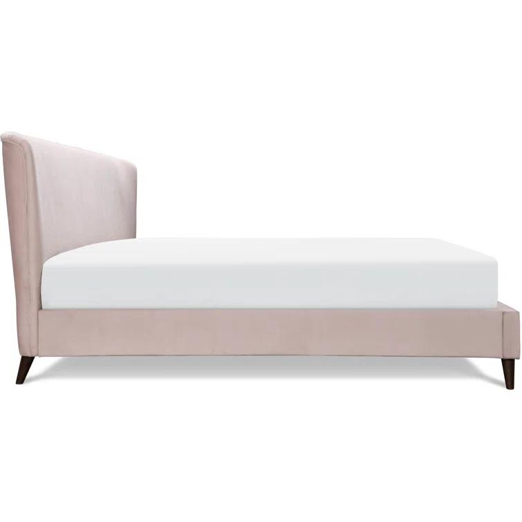 Adore Decor Adele Jupiter Wingback Upholstered Platform Bed