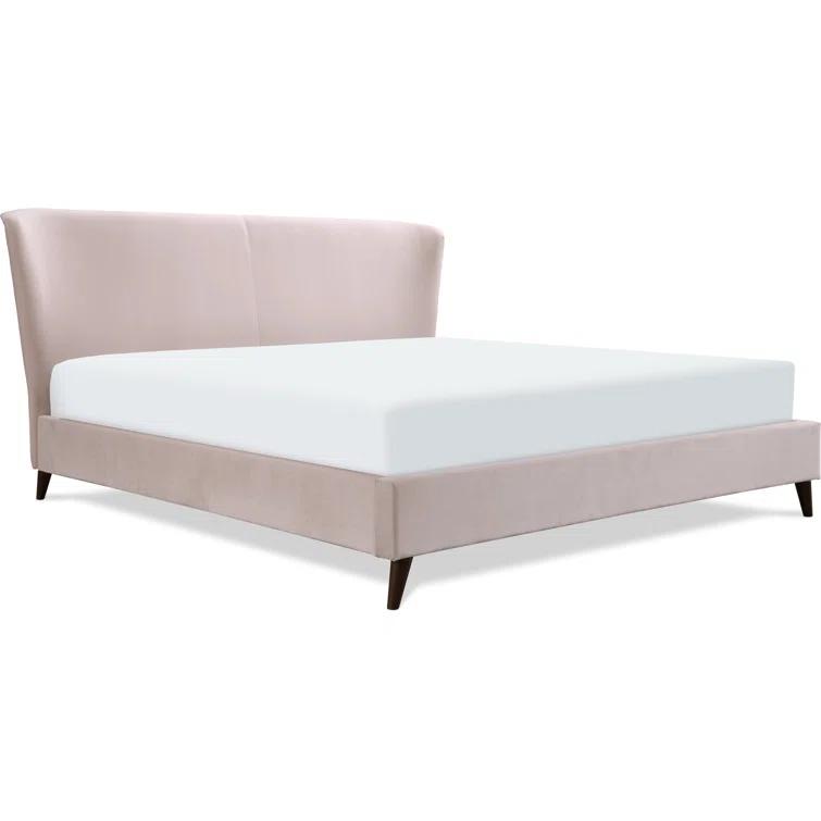 Adore Decor Adele Jupiter Wingback Upholstered Platform Bed