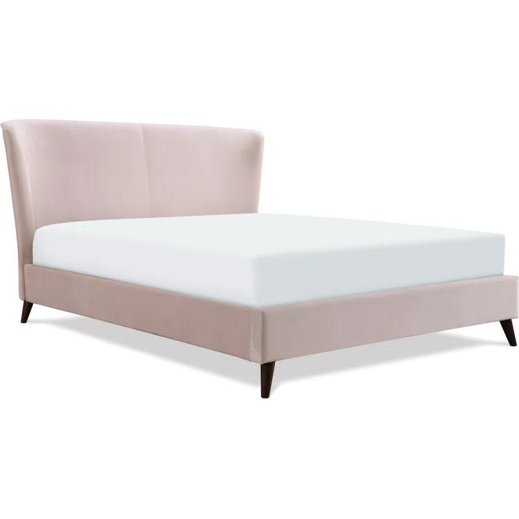 Adore Decor Adele Jupiter Wingback Upholstered Platform Bed