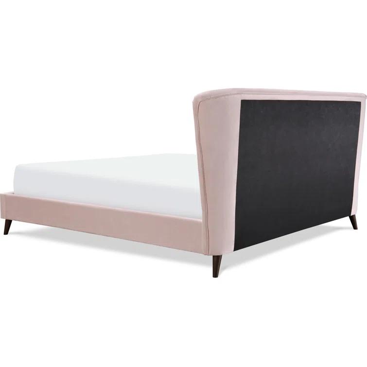 Adore Decor Adele Jupiter Wingback Upholstered Platform Bed