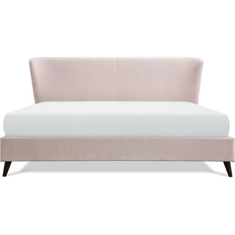 Adore Decor Adele Jupiter Wingback Upholstered Platform Bed