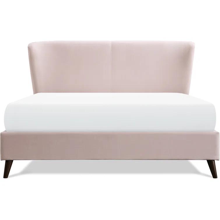 Adore Decor Adele Jupiter Wingback Upholstered Platform Bed