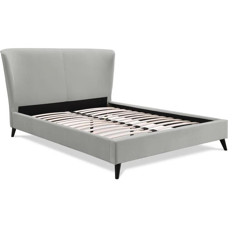 Adore Decor Adele Jupiter Wingback Upholstered Platform Bed