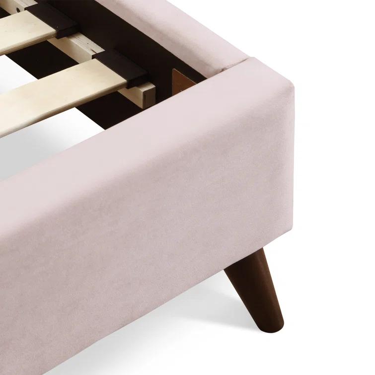 Adore Decor Adele Jupiter Wingback Upholstered Platform Bed