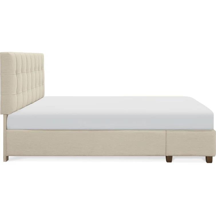 ClickDecor Langston Edmond Storage Bed with Adjustable Height Headboard