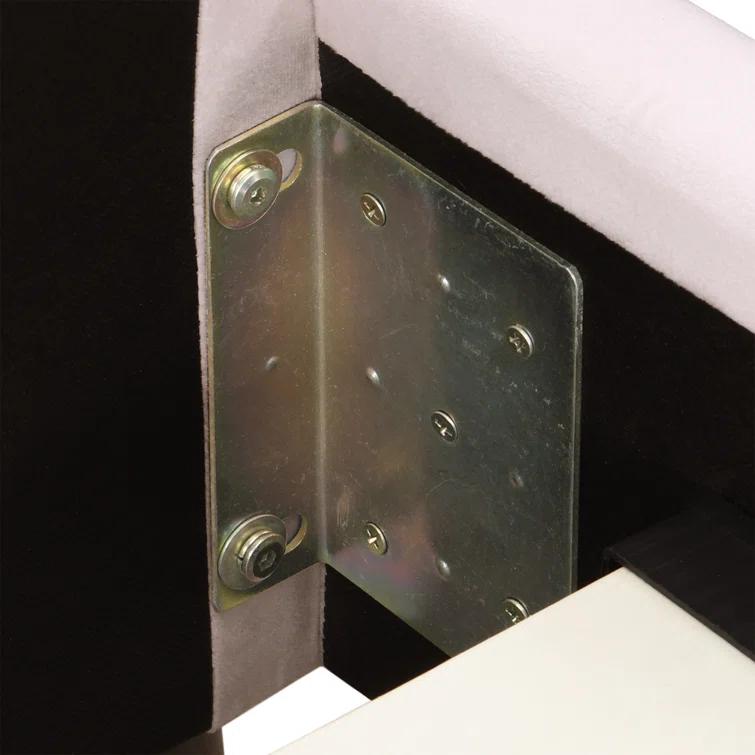 Adore Decor Adele Jupiter Wingback Upholstered Platform Bed