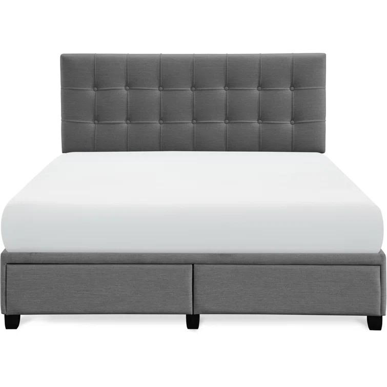 ClickDecor Langston Edmond Storage Bed with Adjustable Height Headboard