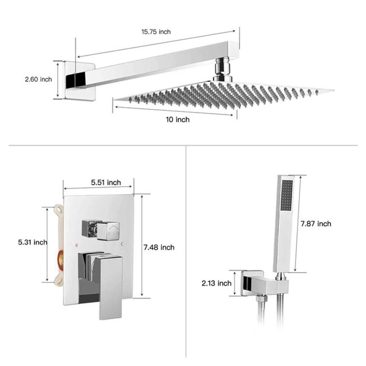 Calder Complete Shower System with Rough in-Valve