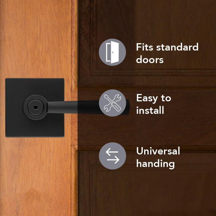 Baldwin 353Spl-Sqr Spyglass Privacy Door Lever Set