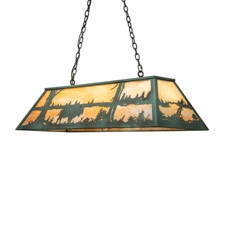 Antique Copper 48" Buffalo Lake LED Pendant Light