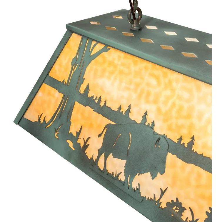 Antique Copper 48" Buffalo Lake LED Pendant Light