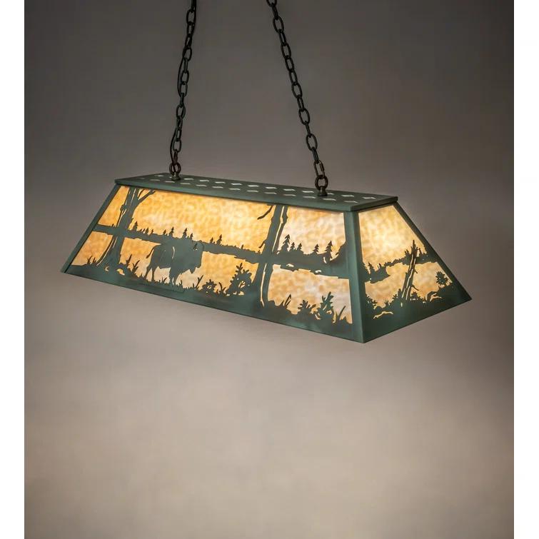 Antique Copper 48" Buffalo Lake LED Pendant Light