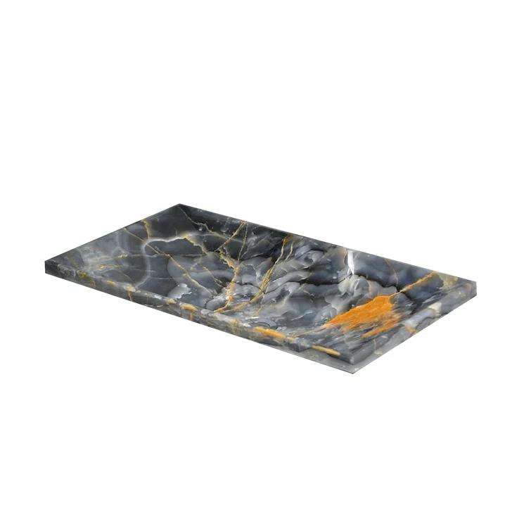 AA Warehousing 13'' Gray Stone Rectangular Bathroom Sink