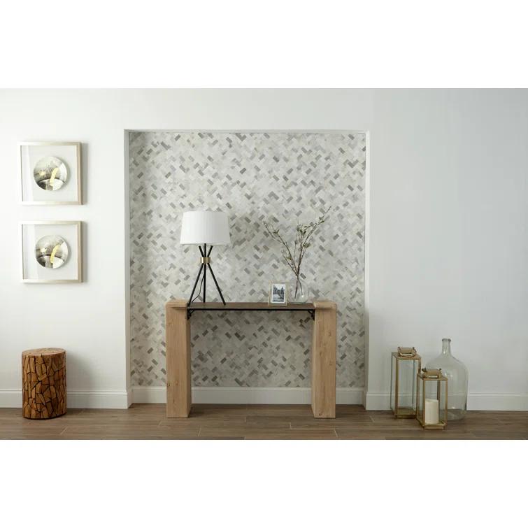 Minute Mosaix Natural Stone Herringbone Mosaic Sheet Floor &Wall Tile