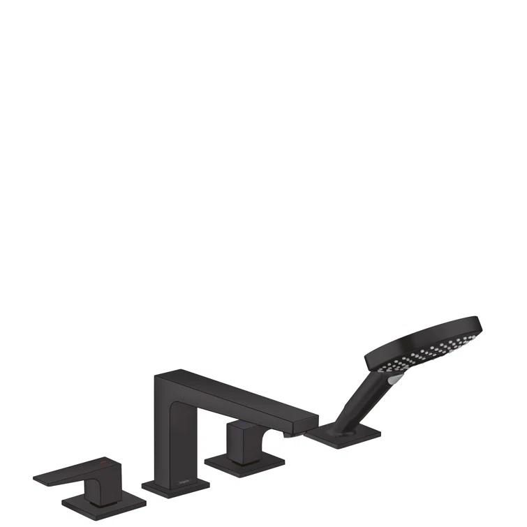Metropol 4-Hole Roman Tub Set Trim With Lever Handles and 1.75 GPM Handshower Trim Set Only
