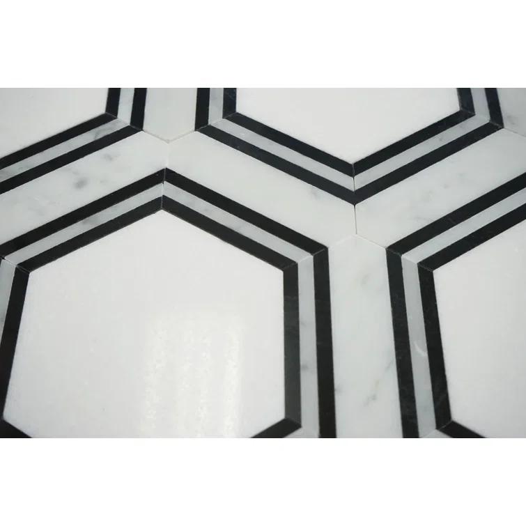 Marble Honeycomb Mosaic Wall & Floor Tile