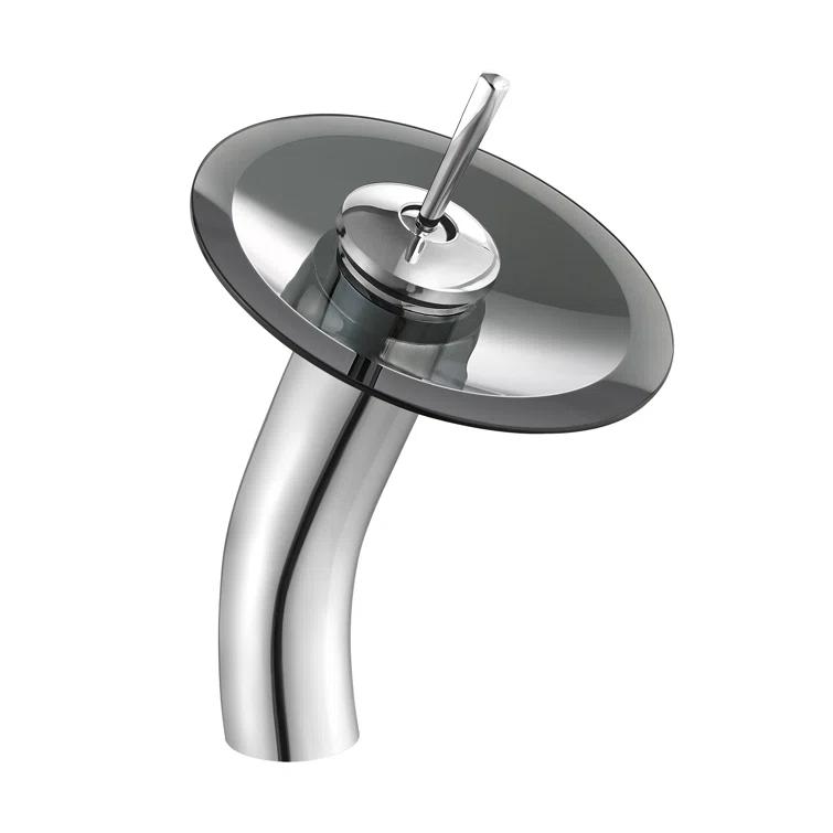 Cascade 16.5 Glass Vessel Sink with Faucet