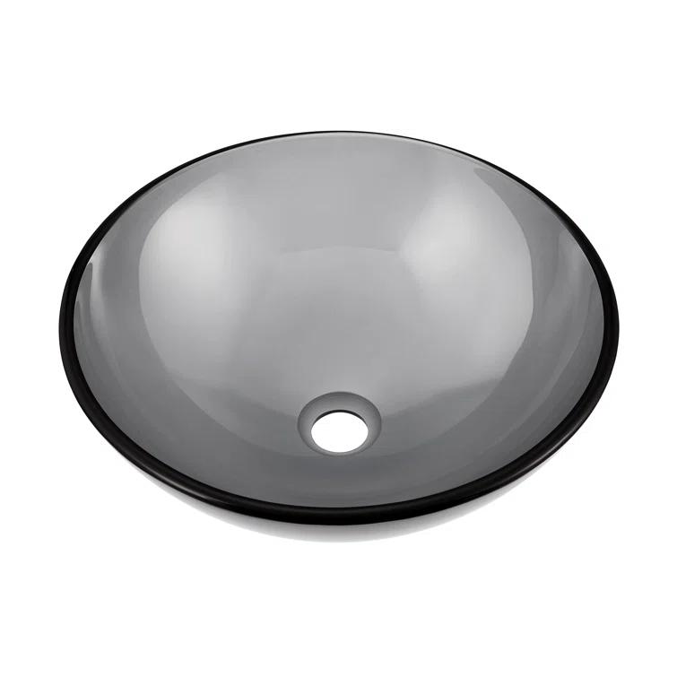 Cascade 16.5 Glass Vessel Sink with Faucet