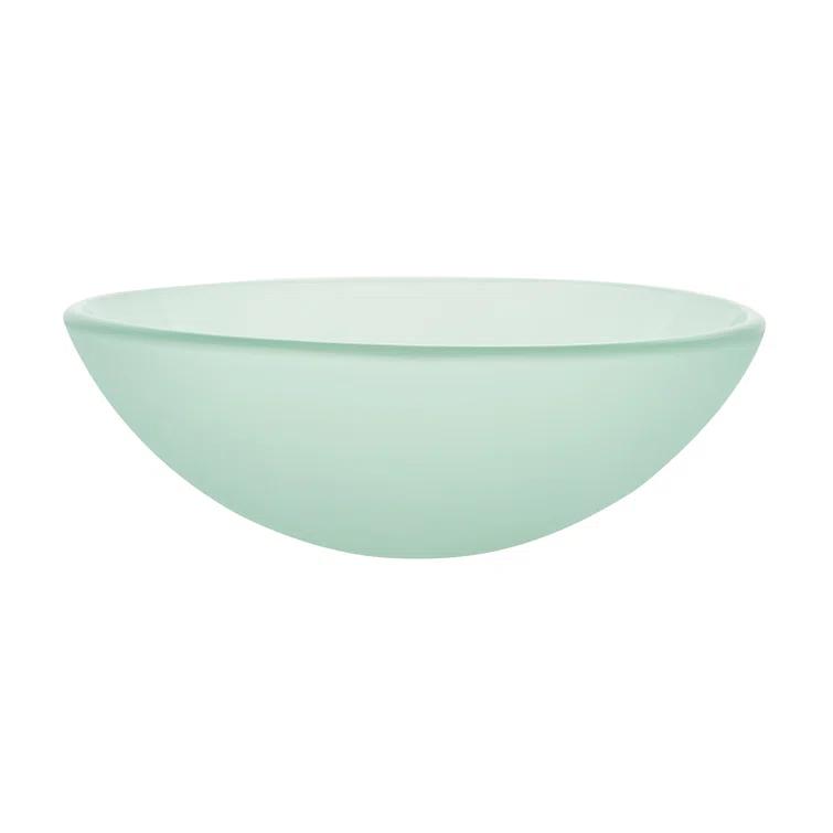 Cascade 16.5 Glass Vessel Sink with Faucet