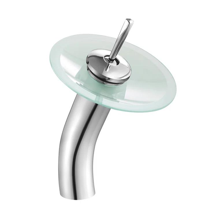 Cascade 16.5 Glass Vessel Sink with Faucet