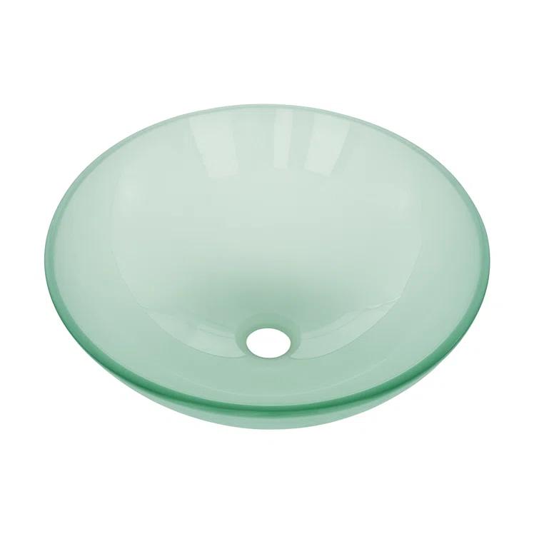 Cascade 16.5 Glass Vessel Sink with Faucet