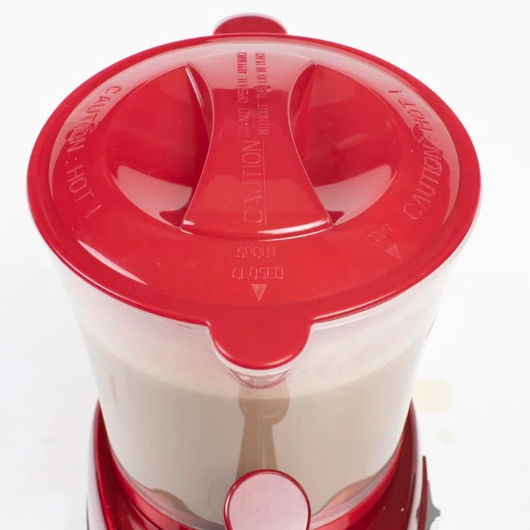 Nostalgia Retro 32-Ounce Hot Chocolate, Milk Frother, Cappuccino, Mocha, Latte Maker and Dispenser