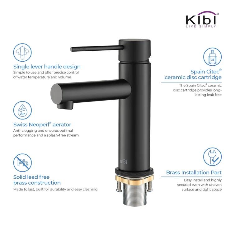 Circular X Single-Hole Single-handle Bathroom Faucet