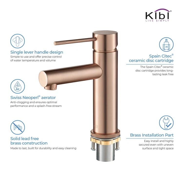 Circular X Single-Hole Single-handle Bathroom Faucet